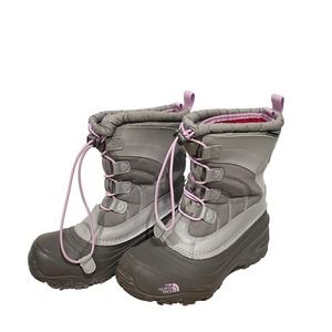 the north face boots thermafelt girls size 3 lavender